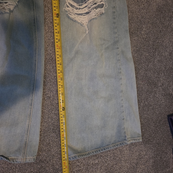 Sneak Peek Distressed Light Blue Women's Jeans - Picture 5 of 6